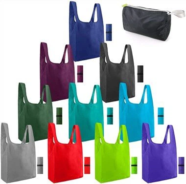 बड़े रंगीन शॉपिंग बैग पॉलिएस्टर